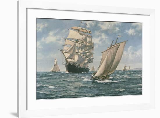 The Homecoming-Montague Dawson-Framed Premium Giclee Print