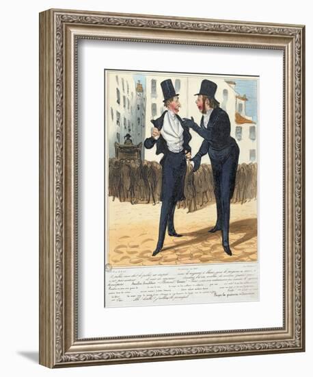 The Homeopathic Doctors, from "La Caricature", 1837-Honore Daumier-Framed Giclee Print