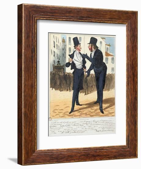 The Homeopathic Doctors, from "La Caricature", 1837-Honore Daumier-Framed Giclee Print