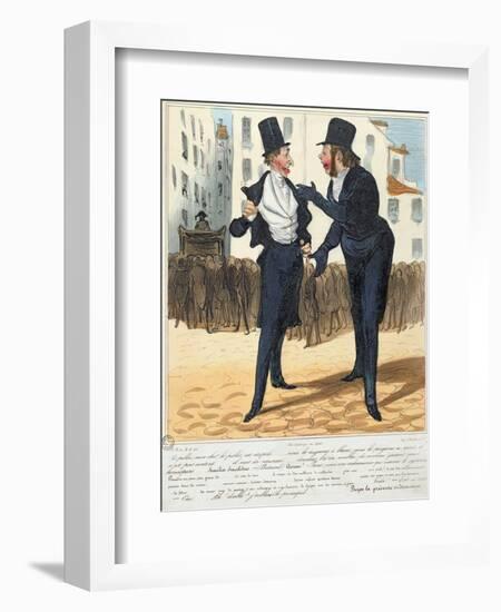 The Homeopathic Doctors, from "La Caricature", 1837-Honore Daumier-Framed Giclee Print