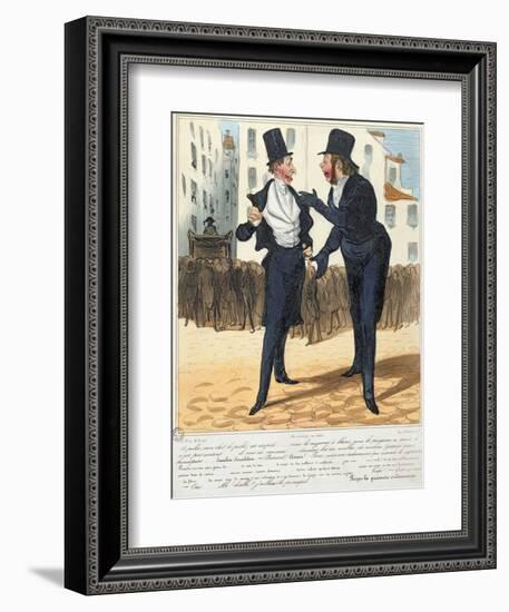 The Homeopathic Doctors, from "La Caricature", 1837-Honore Daumier-Framed Giclee Print