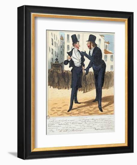 The Homeopathic Doctors, from "La Caricature", 1837-Honore Daumier-Framed Giclee Print