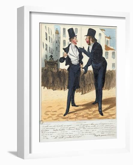 The Homeopathic Doctors, from "La Caricature", 1837-Honore Daumier-Framed Giclee Print