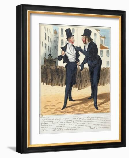 The Homeopathic Doctors, from "La Caricature", 1837-Honore Daumier-Framed Giclee Print