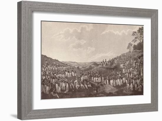 'The Hon. Artillery Company Assembled for Ball Practice at Child's Hill', c1820-1870, (1909)-Robert Havell-Framed Giclee Print