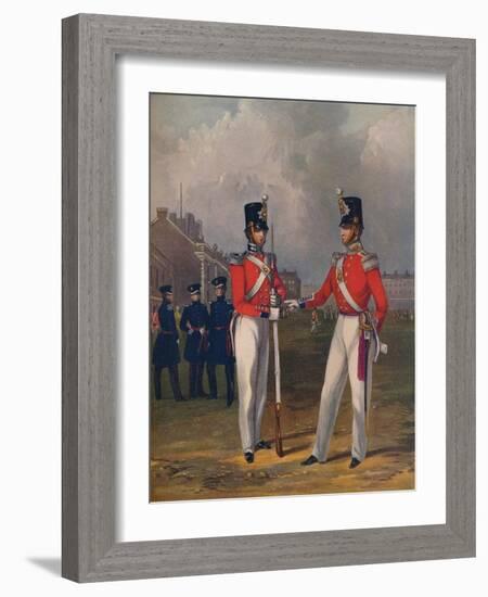 The Hon. Artillery Company-Officer and Private, 1848, (1914)-Henry Martens-Framed Giclee Print