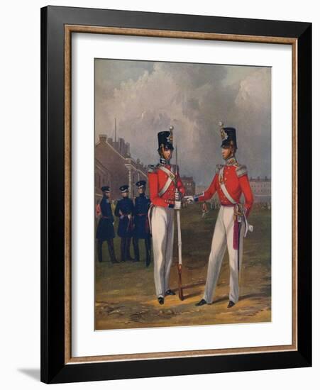 The Hon. Artillery Company-Officer and Private, 1848, (1914)-Henry Martens-Framed Giclee Print