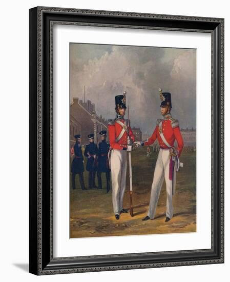 The Hon. Artillery Company-Officer and Private, 1848, (1914)-Henry Martens-Framed Giclee Print