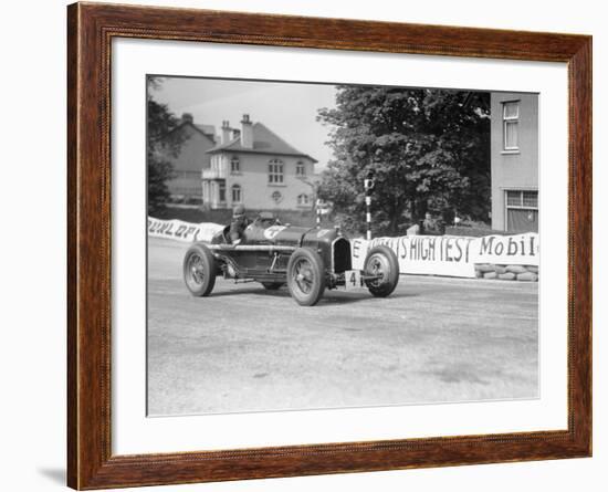 The Hon Brian Lewis in an Alfa Romeo Tipo B P3, Isle of Man, 1934-null-Framed Photographic Print