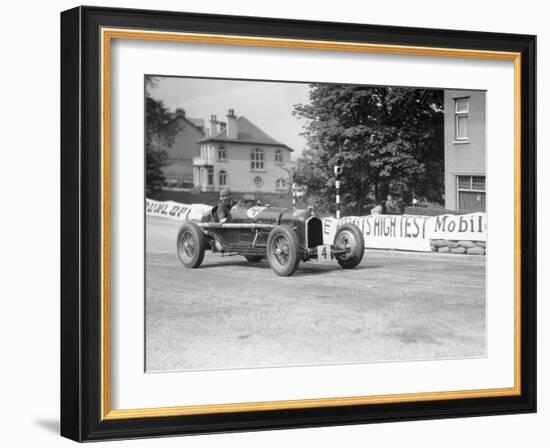 The Hon Brian Lewis in an Alfa Romeo Tipo B P3, Isle of Man, 1934-null-Framed Photographic Print