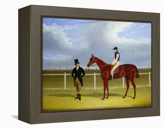 The Hon. E. Petre's Rowton with W. Scott Up, and His Trainer at Doncaster-John Frederick Herring I-Framed Premier Image Canvas