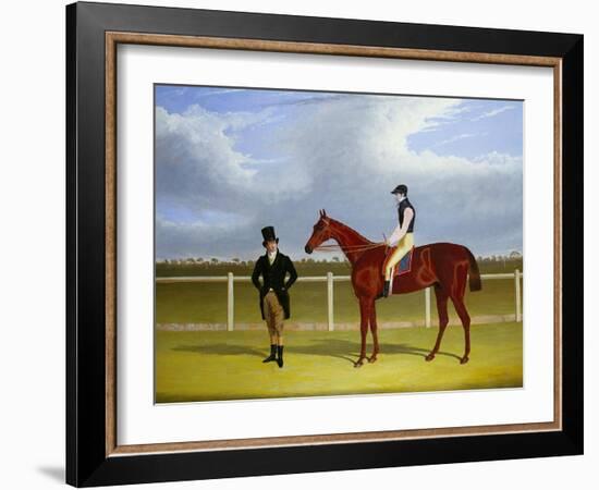 The Hon. E. Petre's Rowton with W. Scott Up, and His Trainer at Doncaster-John Frederick Herring I-Framed Giclee Print