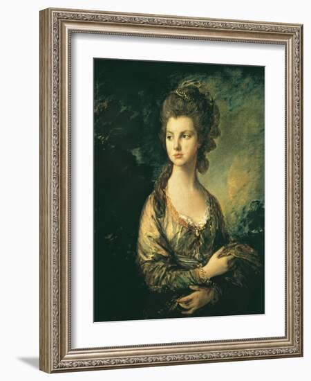 The Hon. Mrs. Thomas Graham-Thomas Gainsborough-Framed Art Print