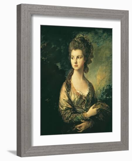 The Hon. Mrs. Thomas Graham-Thomas Gainsborough-Framed Art Print