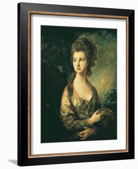 The Hon. Mrs. Thomas Graham-Thomas Gainsborough-Framed Art Print