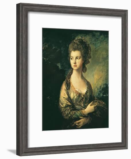 The Hon. Mrs. Thomas Graham-Thomas Gainsborough-Framed Art Print