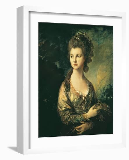 The Hon. Mrs. Thomas Graham-Thomas Gainsborough-Framed Art Print