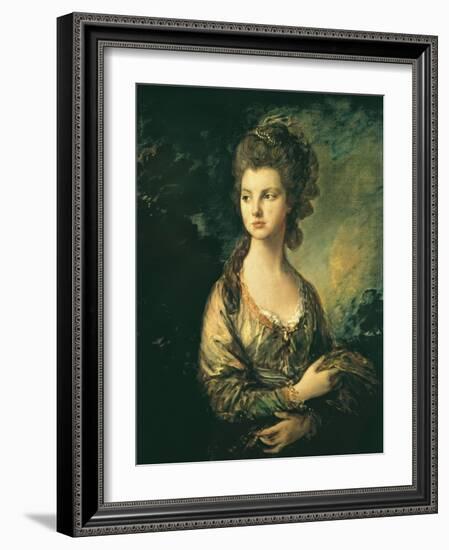 The Hon. Mrs. Thomas Graham-Thomas Gainsborough-Framed Art Print