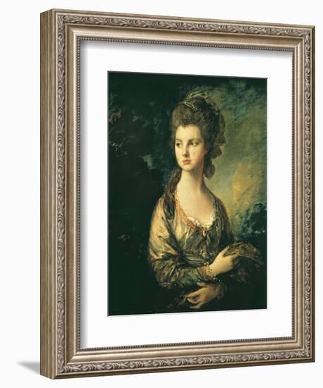 The Hon. Mrs. Thomas Graham-Thomas Gainsborough-Framed Art Print