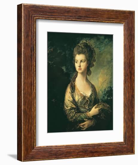 The Hon. Mrs. Thomas Graham-Thomas Gainsborough-Framed Art Print