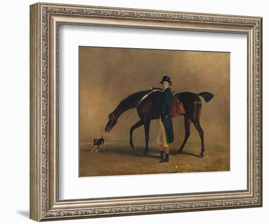 The Hon. Peniston Lamb with His Horse Assassin, 1929-Benjamin Marshall-Framed Giclee Print