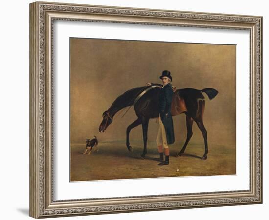 The Hon. Peniston Lamb with His Horse Assassin, 1929-Benjamin Marshall-Framed Giclee Print