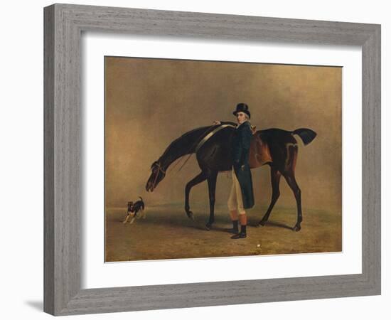 The Hon. Peniston Lamb with His Horse Assassin, 1929-Benjamin Marshall-Framed Giclee Print