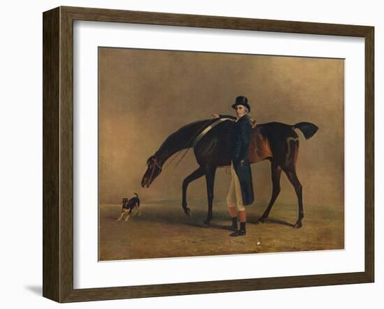 The Hon. Peniston Lamb with His Horse Assassin, 1929-Benjamin Marshall-Framed Giclee Print