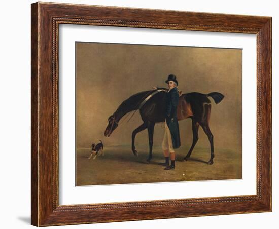 The Hon. Peniston Lamb with His Horse Assassin, 1929-Benjamin Marshall-Framed Giclee Print