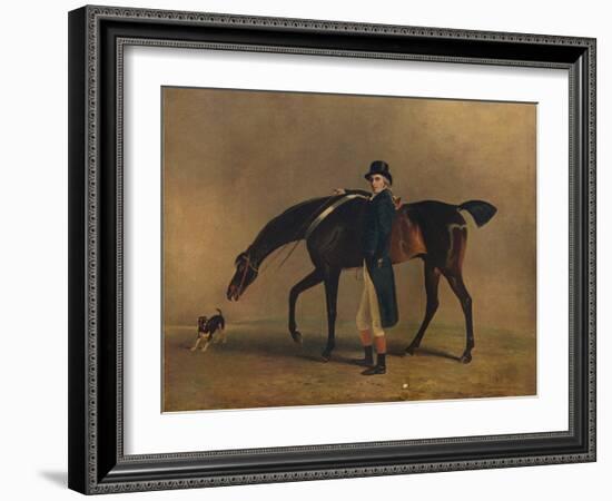 The Hon. Peniston Lamb with His Horse Assassin, 1929-Benjamin Marshall-Framed Giclee Print