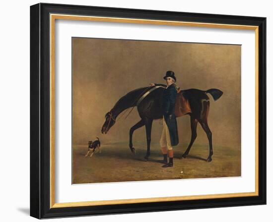 The Hon. Peniston Lamb with His Horse Assassin, 1929-Benjamin Marshall-Framed Giclee Print