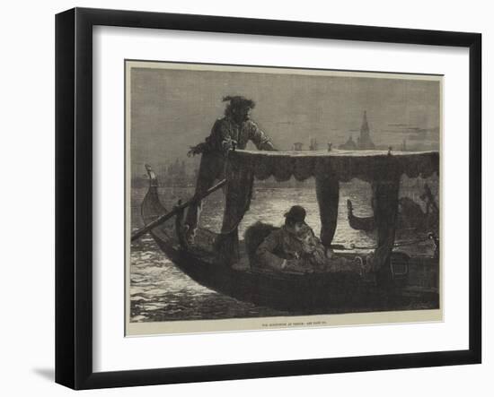 The Honeymoon at Venice-Frederick Barnard-Framed Giclee Print