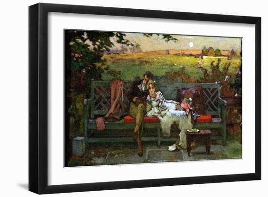 The Honeymoon (Oil on Board)-Marcus Stone-Framed Giclee Print