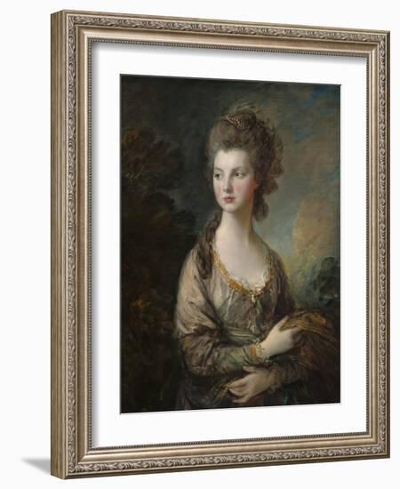 The Honorable Mrs. Thomas Graham, 1775-77-Thomas Gainsborough-Framed Art Print