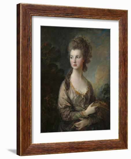 The Honorable Mrs. Thomas Graham, 1775-77-Thomas Gainsborough-Framed Art Print