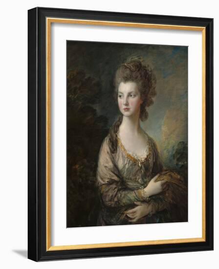 The Honorable Mrs. Thomas Graham, 1775-77-Thomas Gainsborough-Framed Art Print