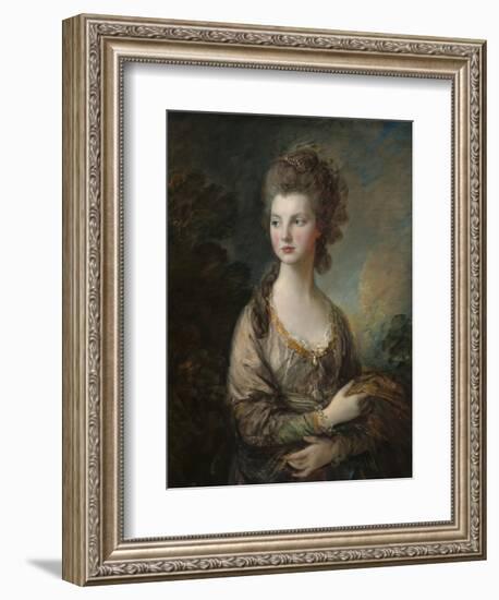 The Honorable Mrs. Thomas Graham, 1775-77-Thomas Gainsborough-Framed Art Print