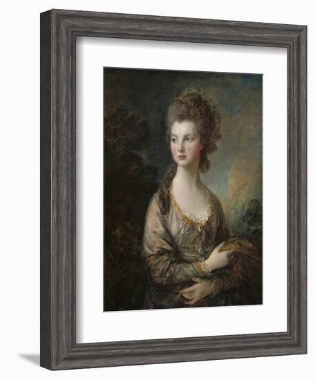 The Honorable Mrs. Thomas Graham, 1775-77-Thomas Gainsborough-Framed Art Print