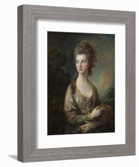 The Honorable Mrs. Thomas Graham, 1775-77-Thomas Gainsborough-Framed Art Print