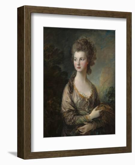 The Honorable Mrs. Thomas Graham, 1775-77-Thomas Gainsborough-Framed Art Print