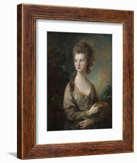 The Honorable Mrs. Thomas Graham, 1775-77-Thomas Gainsborough-Framed Art Print