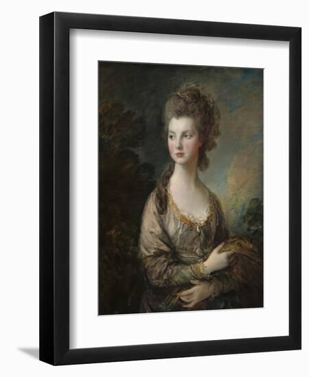 The Honorable Mrs. Thomas Graham, 1775-77-Thomas Gainsborough-Framed Art Print