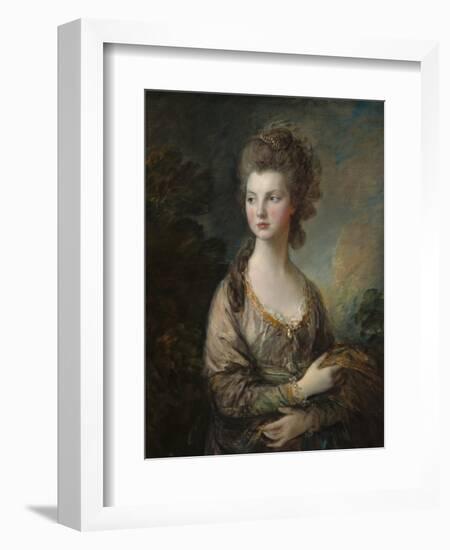 The Honorable Mrs. Thomas Graham, 1775-77-Thomas Gainsborough-Framed Art Print