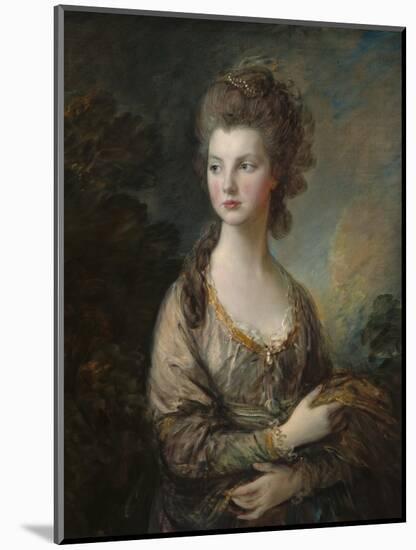 The Honorable Mrs. Thomas Graham, 1775-77-Thomas Gainsborough-Mounted Art Print
