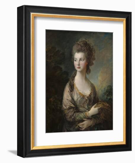 The Honorable Mrs. Thomas Graham, 1775-77-Thomas Gainsborough-Framed Art Print