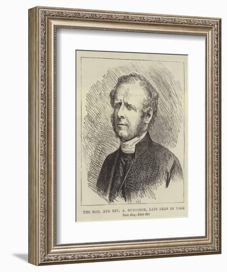 The Honourable and Reverend a Duncombe, Late Dean of York-null-Framed Giclee Print
