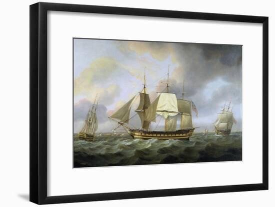The Honourable E.I. Company's Ship 'Belvedere', Captain Charles Christie Commander, 1800-Thomas Luny-Framed Giclee Print