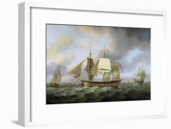 The Honourable E.I. Company's Ship 'Belvedere', Captain Charles Christie Commander, 1800-Thomas Luny-Framed Giclee Print