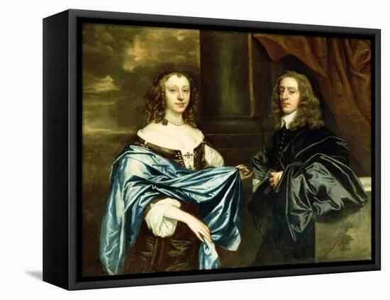 The Honourable James Herbert and His Wife Jane-Sir Peter Lely-Framed Premier Image Canvas