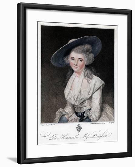 The Honourable Miss Bingham, 18th Century-Francesco Bartolozzi-Framed Giclee Print